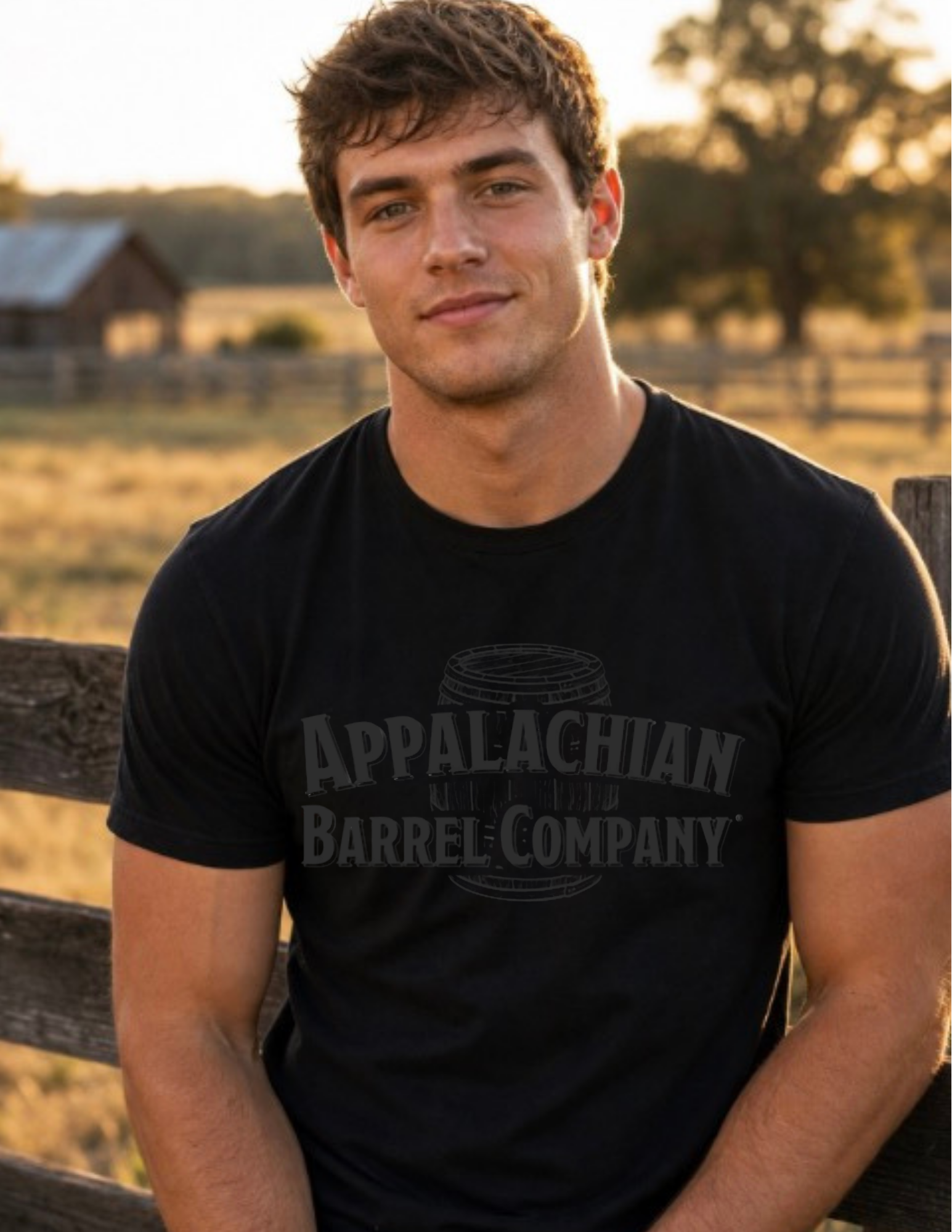 Black Out Tshirt - large front (CHARCOAL)